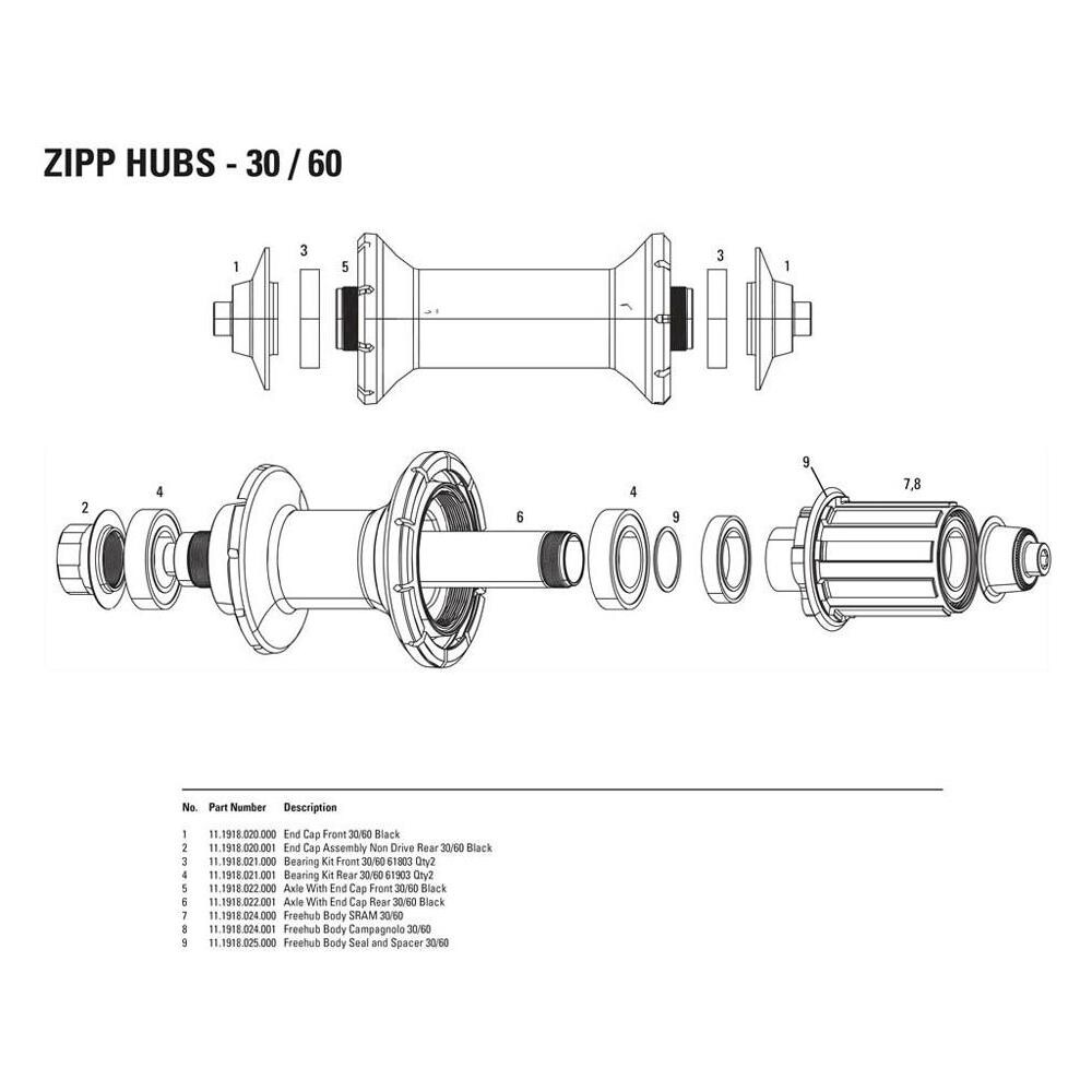 Ruote End Cap Front 30/60 Ricambi Dei Componenti One Size - Foto 1