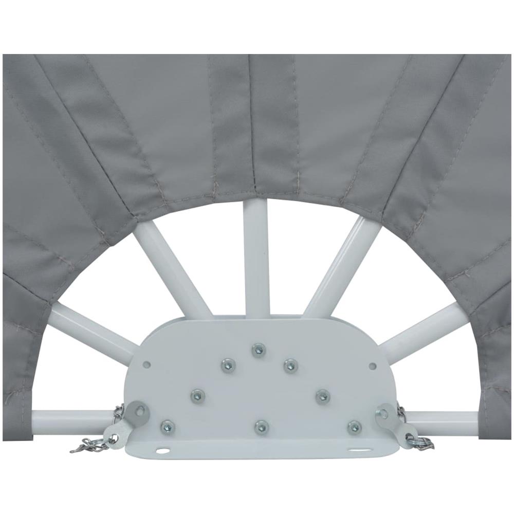 Tenda Laterale per Terrazza Pieghevole Grigio 200 cm - Foto 8
