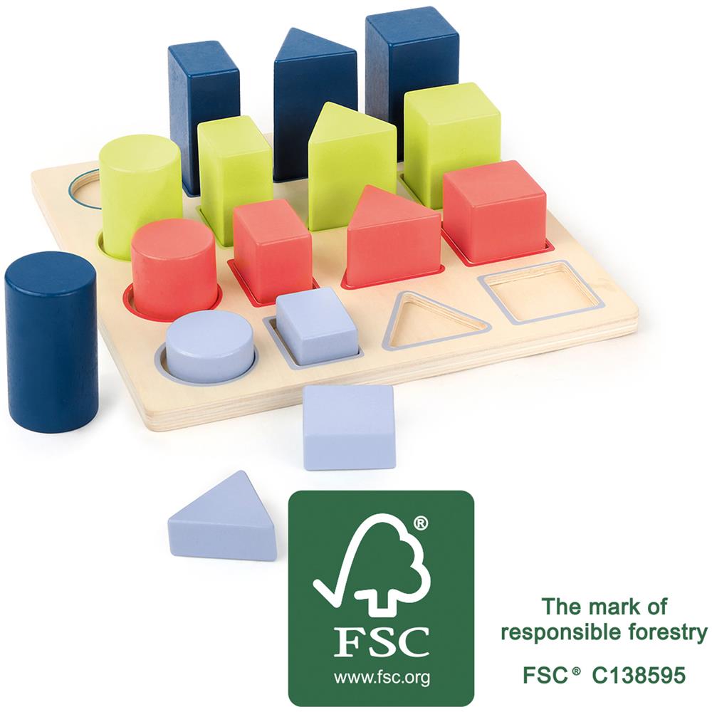 Puzzle Con Forme Ad Incastro Geometria ""educate"" - Foto 1