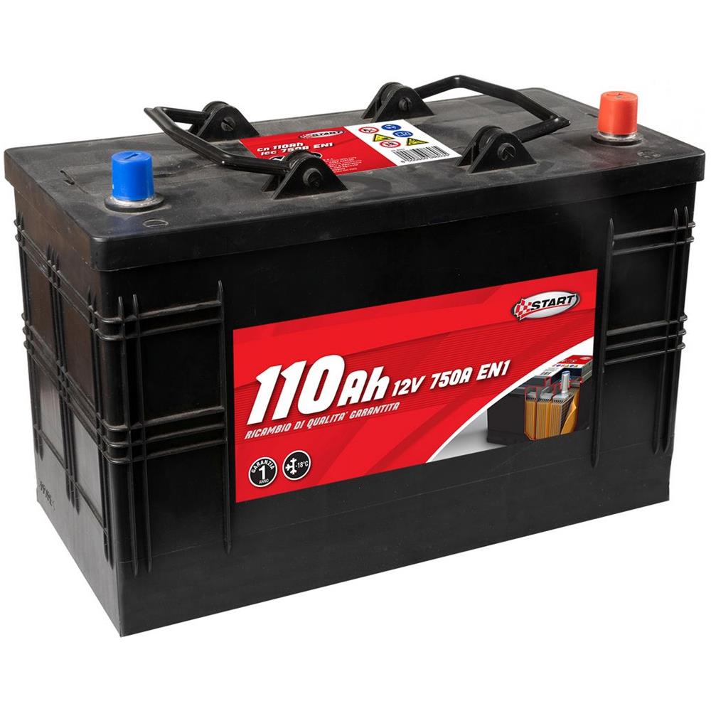 Batteria Per Autocarro E Trattori 110ah 12v 750a Polo Positivo Destro - Foto 2