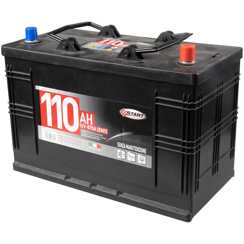 Batteria Per Autocarro E Trattori 110ah 12v 750a Polo Positivo Destro - Foto 4