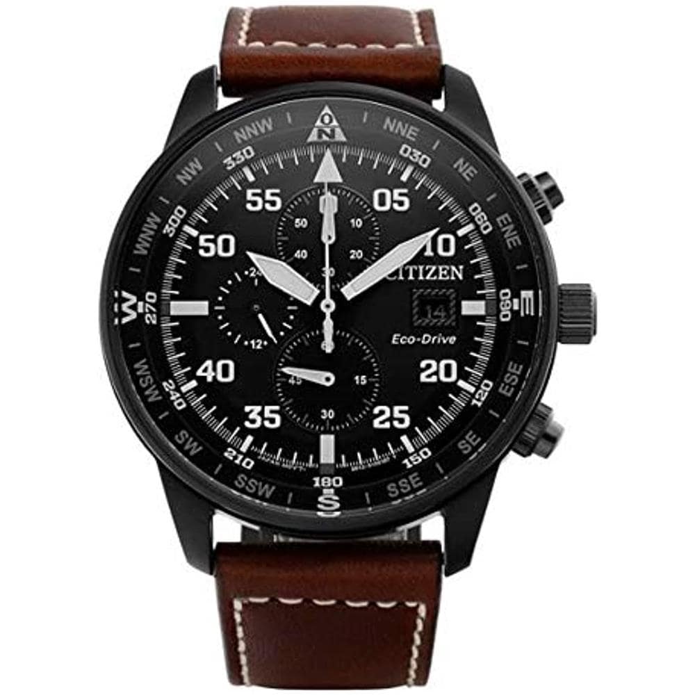 Chronograph Orologio Uomo Quarzo Con Cinturino In Pelle Ca0695-17e - Foto 5