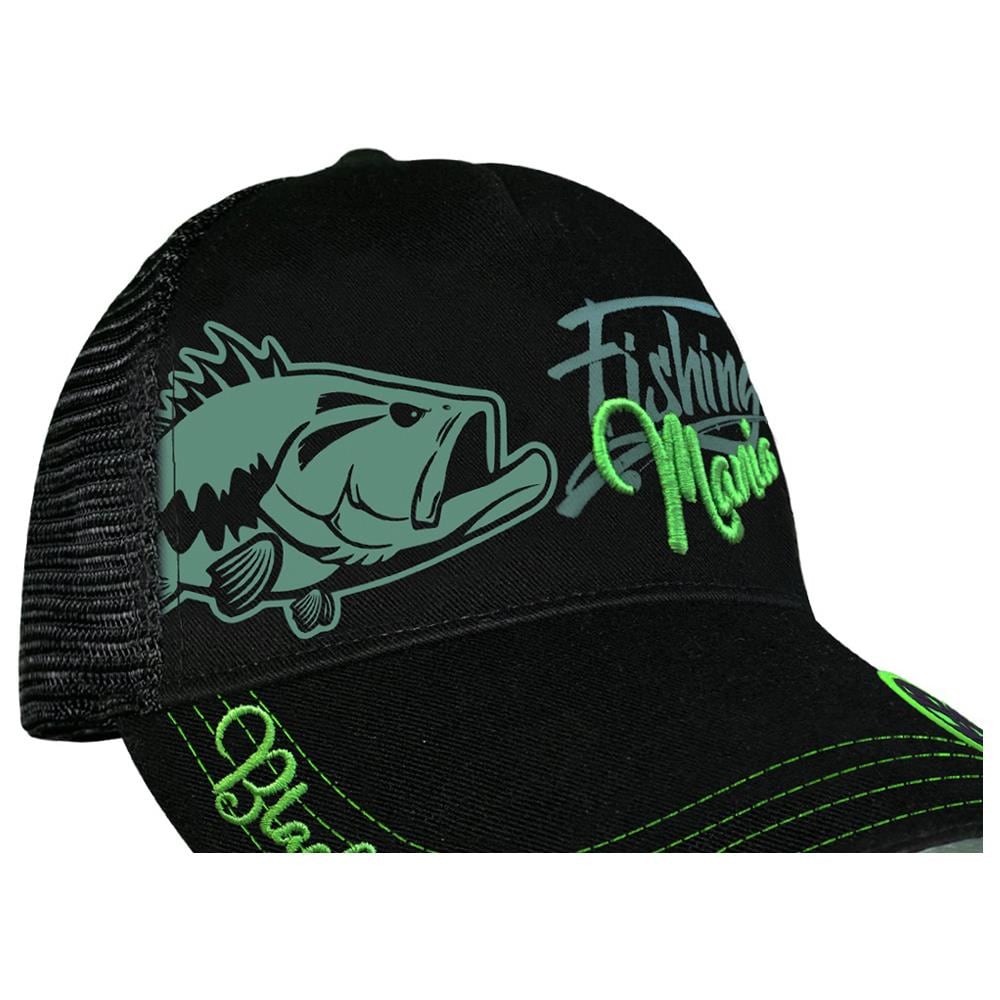 Cap Bass Mania, Nero-verde, I Pescatori Di Pesce Persico Cap 010.101.599 - Foto 6