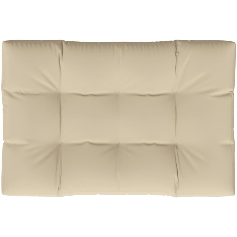 Cuscino per Pallet Beige 120x80x12 cm in Tessuto - Foto 1