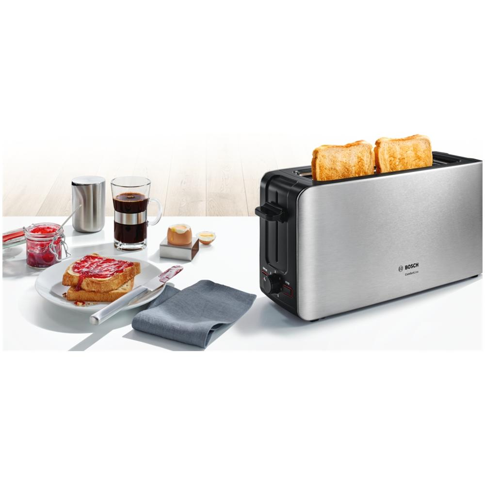Nero Bosch tat6 a113 compatto da tostapane Comfort Line funzione scongelamento 1090 W automatica del pane 