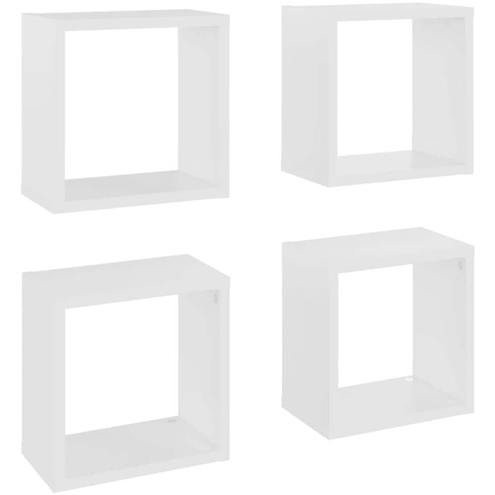 Mensole Parete a Cubo 4 pz Bianche 26x15x26 cm - Foto 2