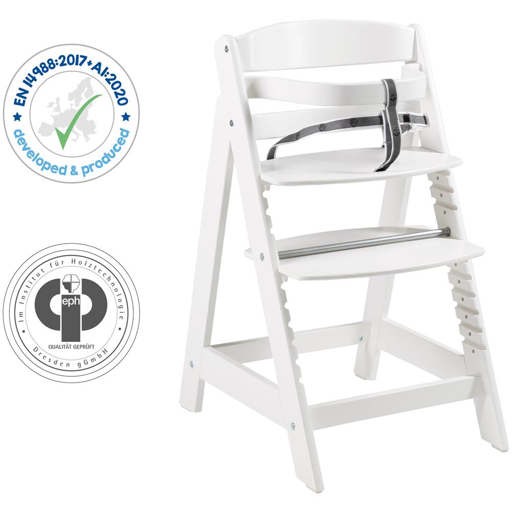 Seggiolone Sit Up Click - Cresce con il tuo bambino - Innovativa chiusura a scatto - Legno bianco - Foto 2