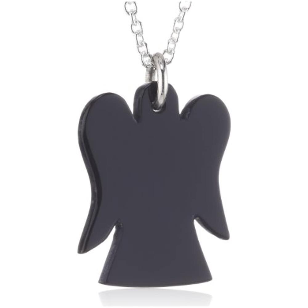 Jewelry 1396 - Catenina Con Pendente Da Donna Con Onice - Argento Sterling 925 - 450 Mm - Foto 1