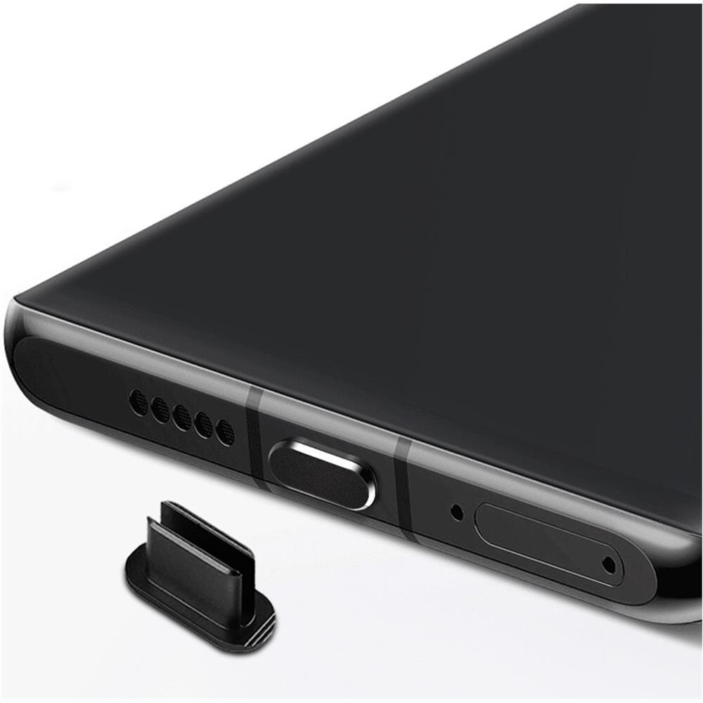 Cappuccio Protettivo Compatibile Con Usb C In Nero - Spina Di Protezione Dalla Polvere Spina Per La Porta Di Ricarica Antipolvere - Foto 1