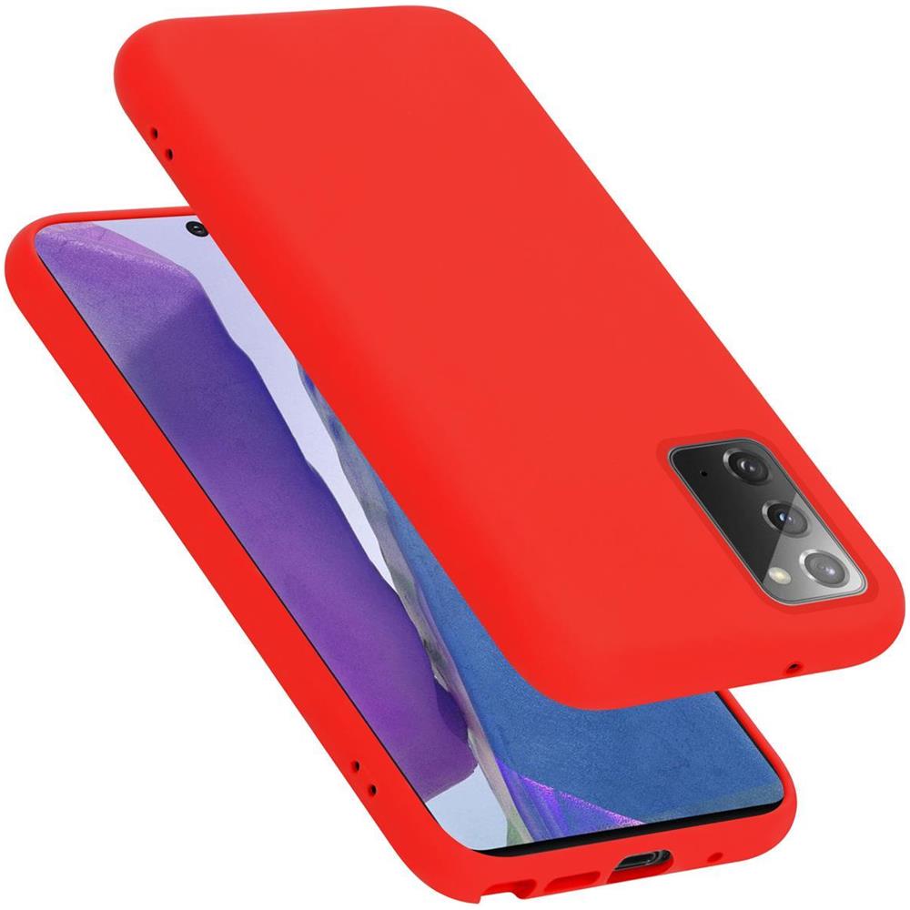 Cadorabo Custodia Compatibile Con Samsung Galaxy Note 20 In Liquid Rosso - Coperchio Protettivo In Silicone Tpu Flessibile - Foto 1