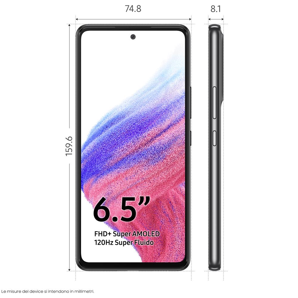 Galaxy A53 5G 256 GB 8 GB Ram Dual Sim Display 6.5" Full HD+ Slot Micro SD Fotocamera 64 Mpx Android Italia Awesome Black - Foto 7