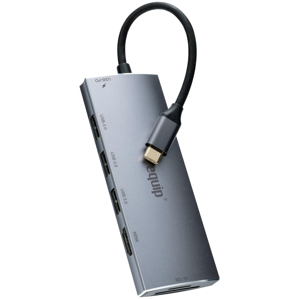 Equip 133482 replicatore di porte e docking station per notebook USB 3.2 Gen 1 (3.1 Gen 1) Type-C Argento - Foto 1