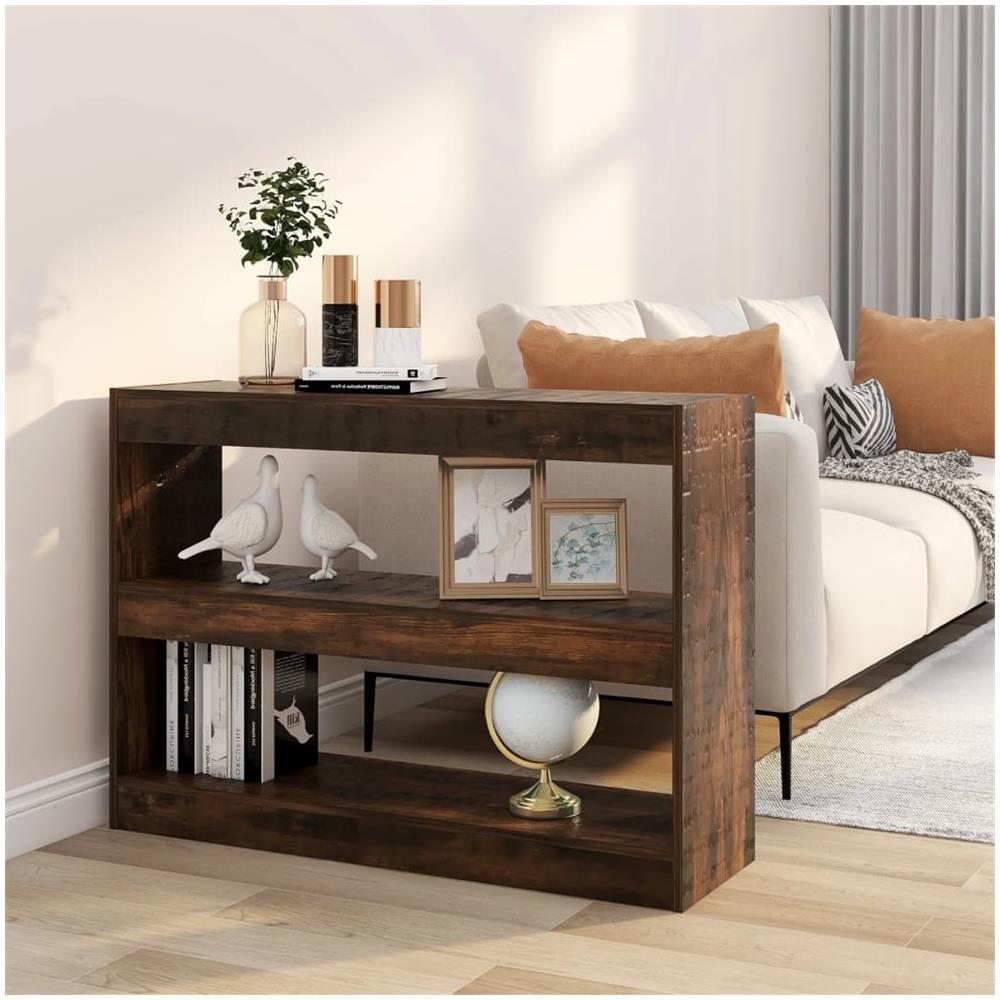 Libreria / divisorio Rovere Fumo 100x30x72 Cm - Foto 1