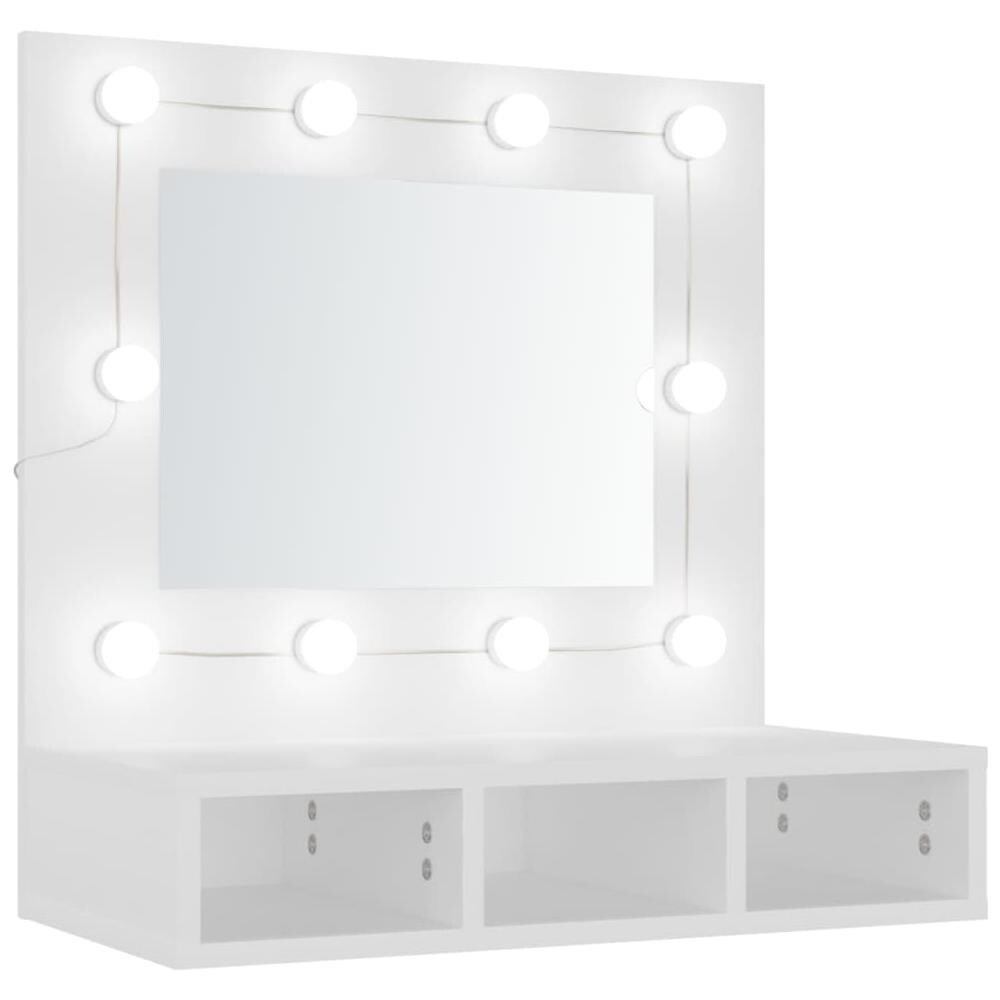 Mobile A Specchio Con Led Bianco 60x31,5x62 Cm - Foto 2