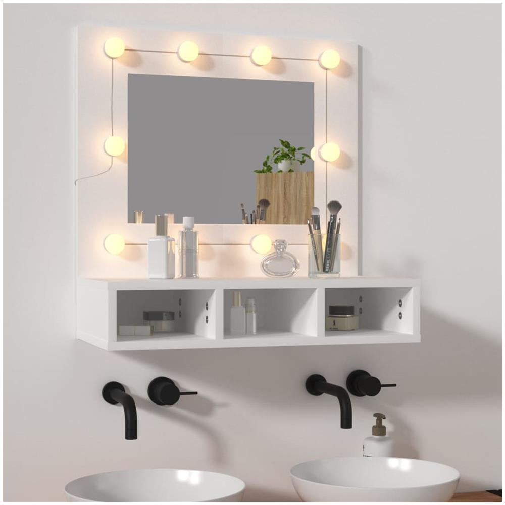 Mobile A Specchio Con Led Bianco 60x31,5x62 Cm - Foto 1