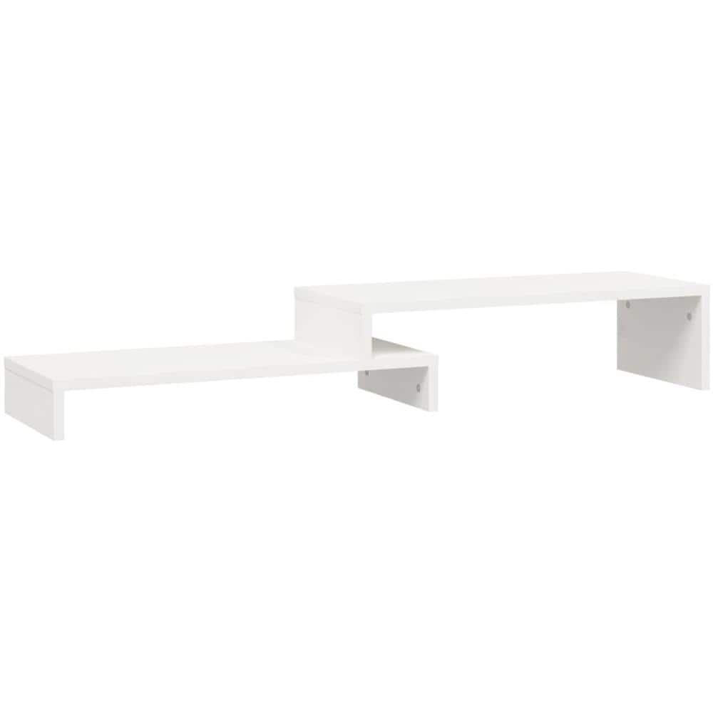 Supporto Monitor Bianco (52-101) x22x14 Cm Legno Massello Pino - Foto 2