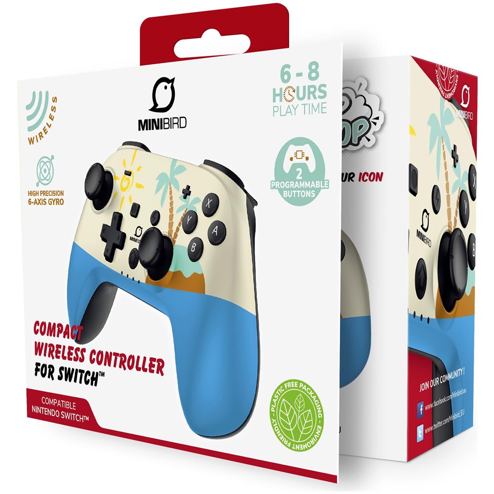 Controller Poptop per Nintendo Switch - Switch Lite- Switch Oled Colore Blu/Bianco - Foto 8
