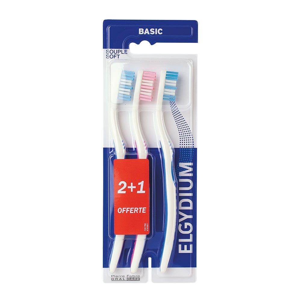 Spazzolino Denti Basic Morbido Trio - Foto 1