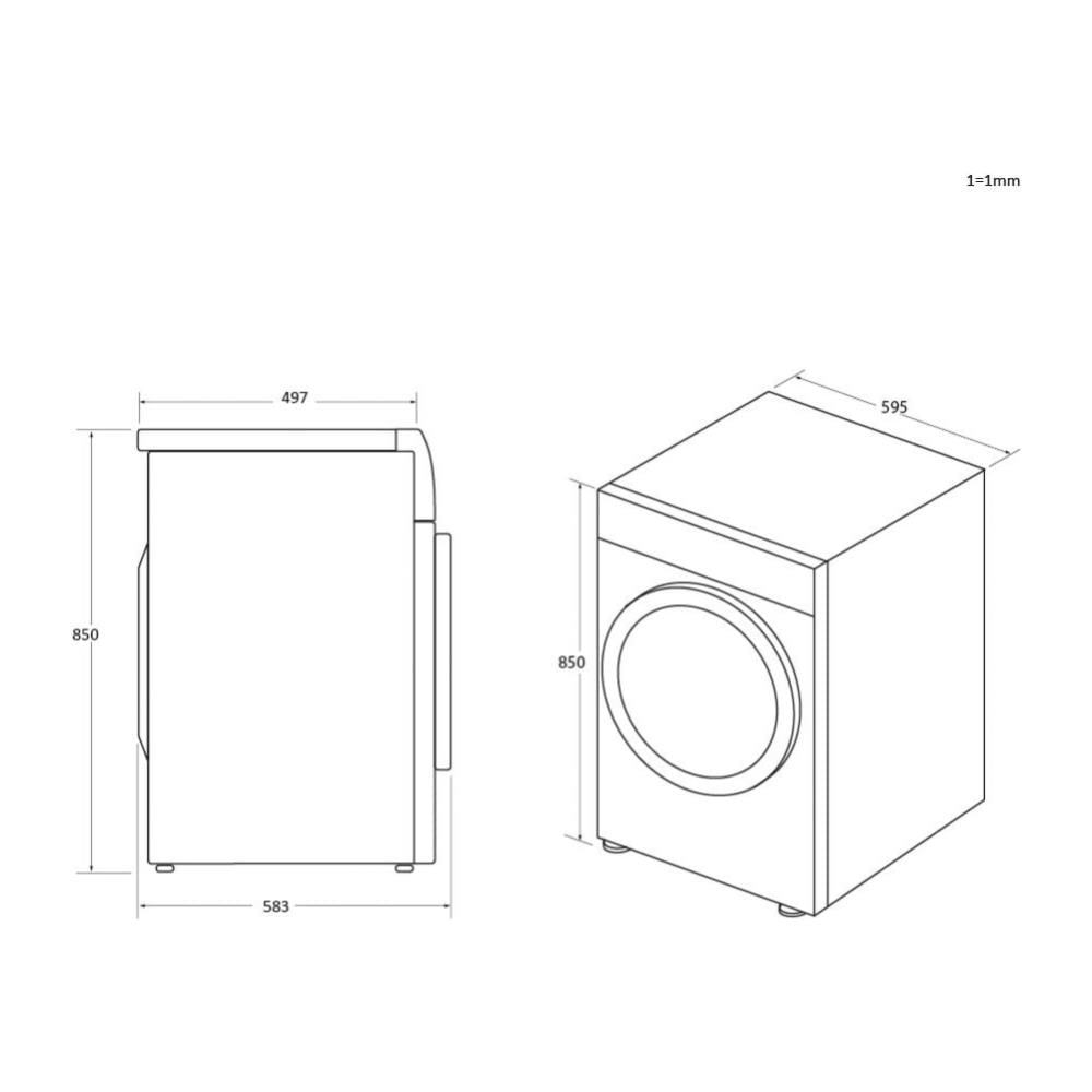 Lavatrice Standard 31019958 I-Pro Series 5 8 Kg Classe A Centrifuga 1400 giri - Foto 11