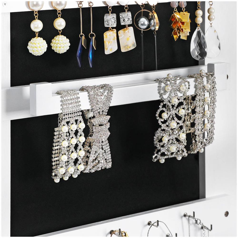 MOBILE PORTAGIOIE SPECCHIATO Interno in velluto bianco per camera da letto - Foto 10