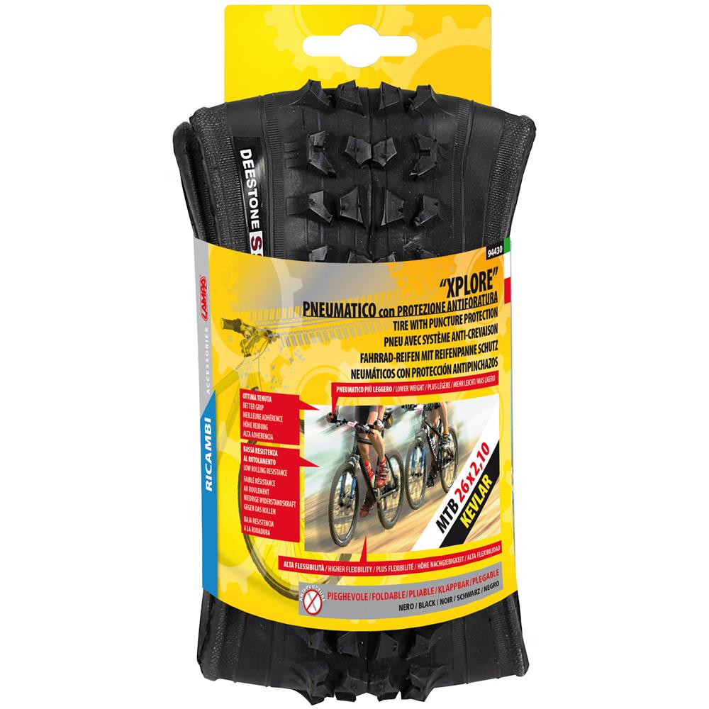 Pneumat. mtb 26x2,10 In Kevlar Pieghevole, Nero - Foto 4