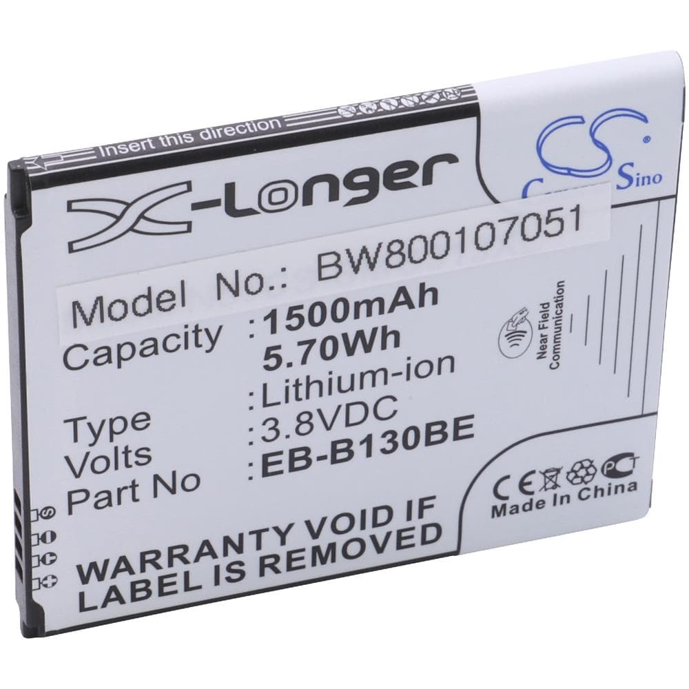 Li-ioni Batteria 1500mah (3.8v) Con Nfc Per Smartphone Samsung Galaxy S, V, Sm-g310, Sm-g310a, Sm-g313 Come B130, Eb-b130be. - Foto 2
