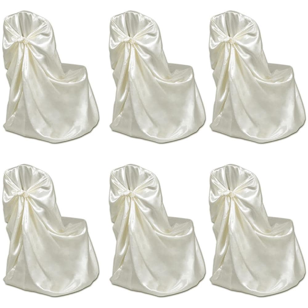 Coprisedie Per Feste Di Matrimonio 12 Pz Crema - Foto 2