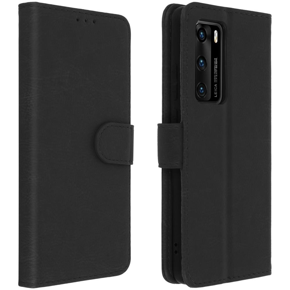 Custodia Huawei P40 Portadocumenti Funzione Supporto Nero - Foto 1