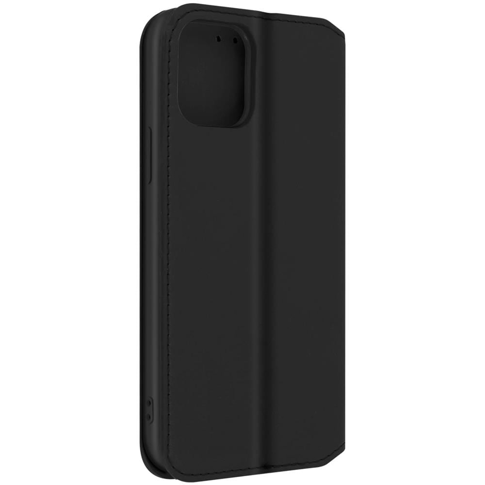 Custodia Folio Iphone 12 Mini Portafoglio Funzione Supporto Video Nera - Foto 2
