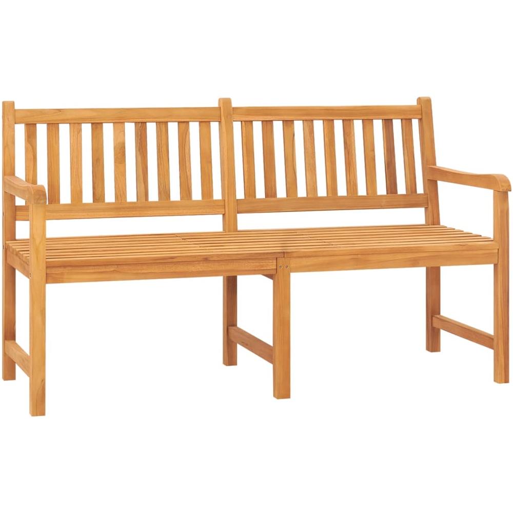 Panca Giardino 3 Posti con Tavolino 150 cm Legno Massello Teak - Foto 2