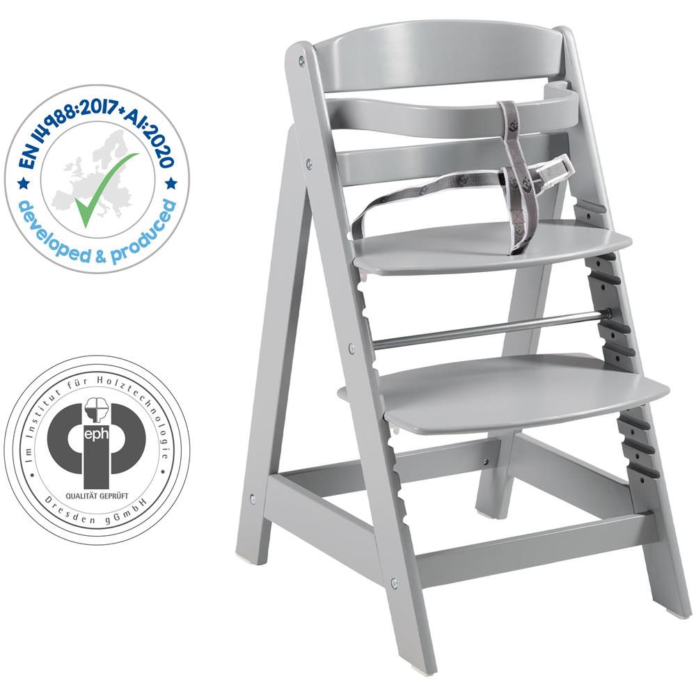 Seggiolone Sit Up Click - Cresce con il bambino - Innovativa chiusura a scatto - Legno grigio - Foto 2