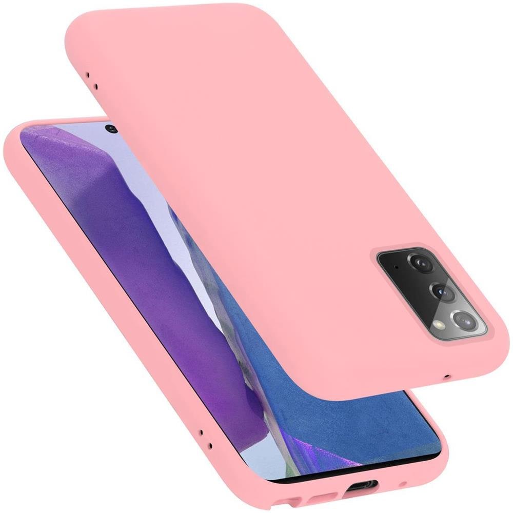 Custodia Compatibile Con Samsung Galaxy Note 20 In Liquid Rosa - Coperchio Protettivo In Silicone Tpu Flessibile - Foto 1