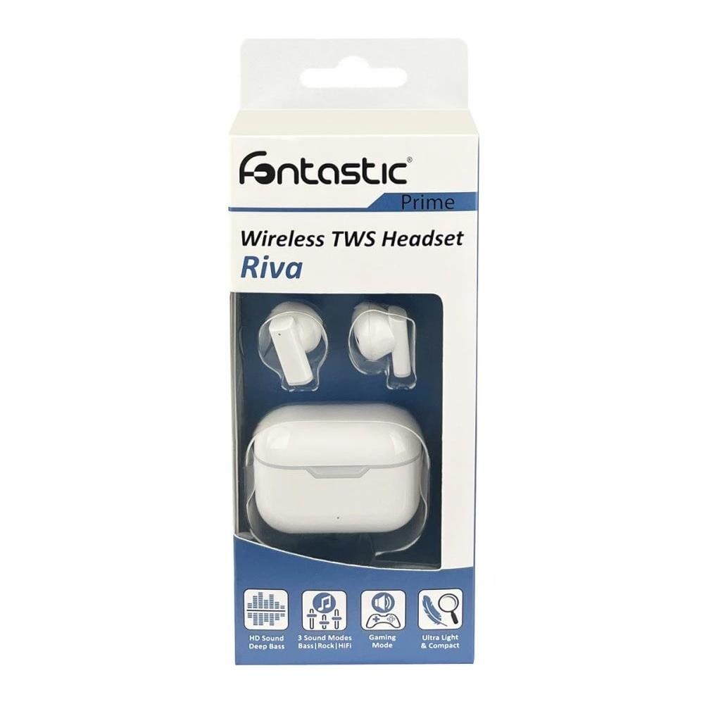 Auricolari Wireless Bt V5.1 Riva Con Custodia Di Ricarica Bianco - Foto 4