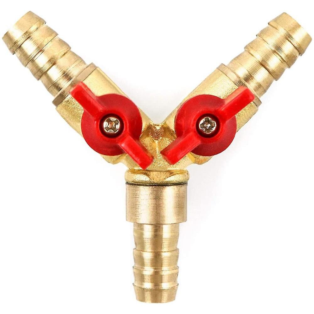 Valvola a sfera a forma di Y, 10 mm a forma di Y, connettore per valvola a forma di Y a 3 vie, per valvola a sfera, per gas e acqua e petrolio, 1 pezzo