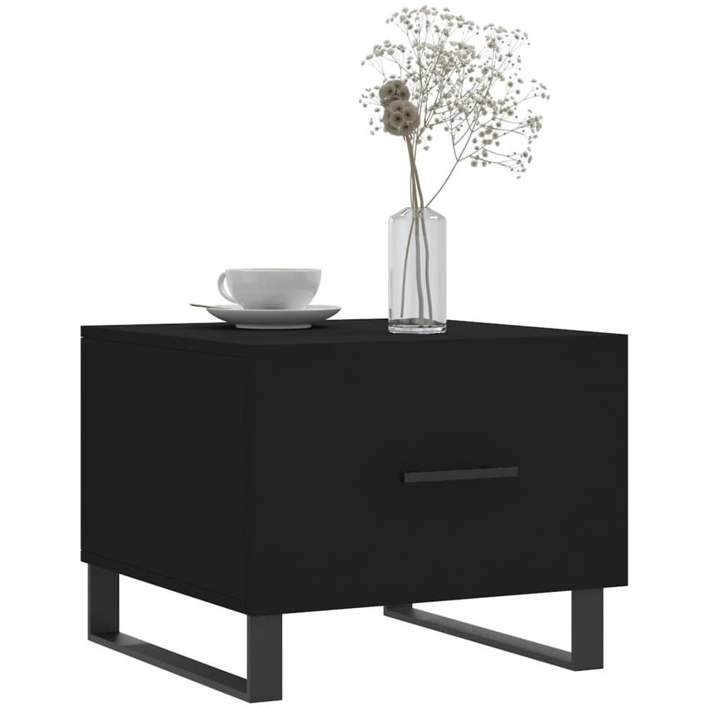 Tavolini Da Salotto 2 Pz Neri 50x50x40 Cm In Legno Multistrato - Foto 3
