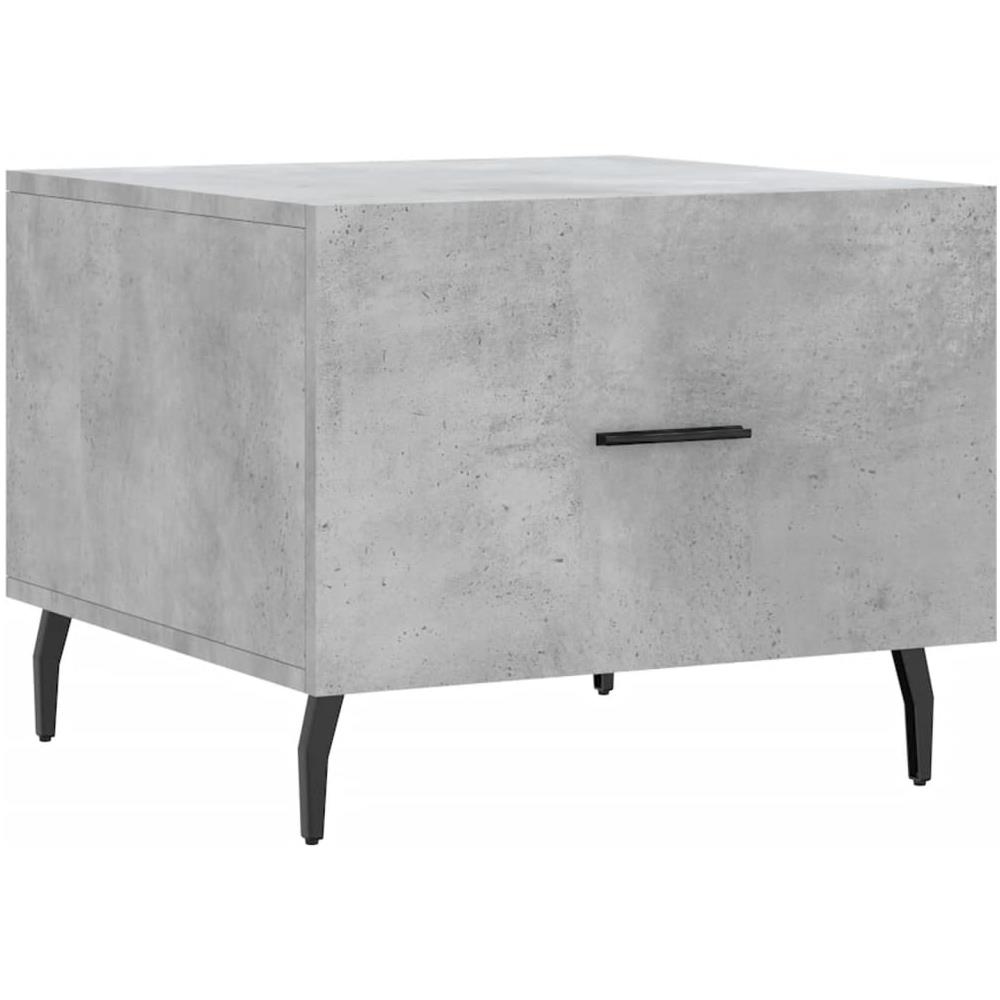 Tavolino Salotto Grigio Cemento 50x50x40 Cm Legno Multistrato - Foto 2