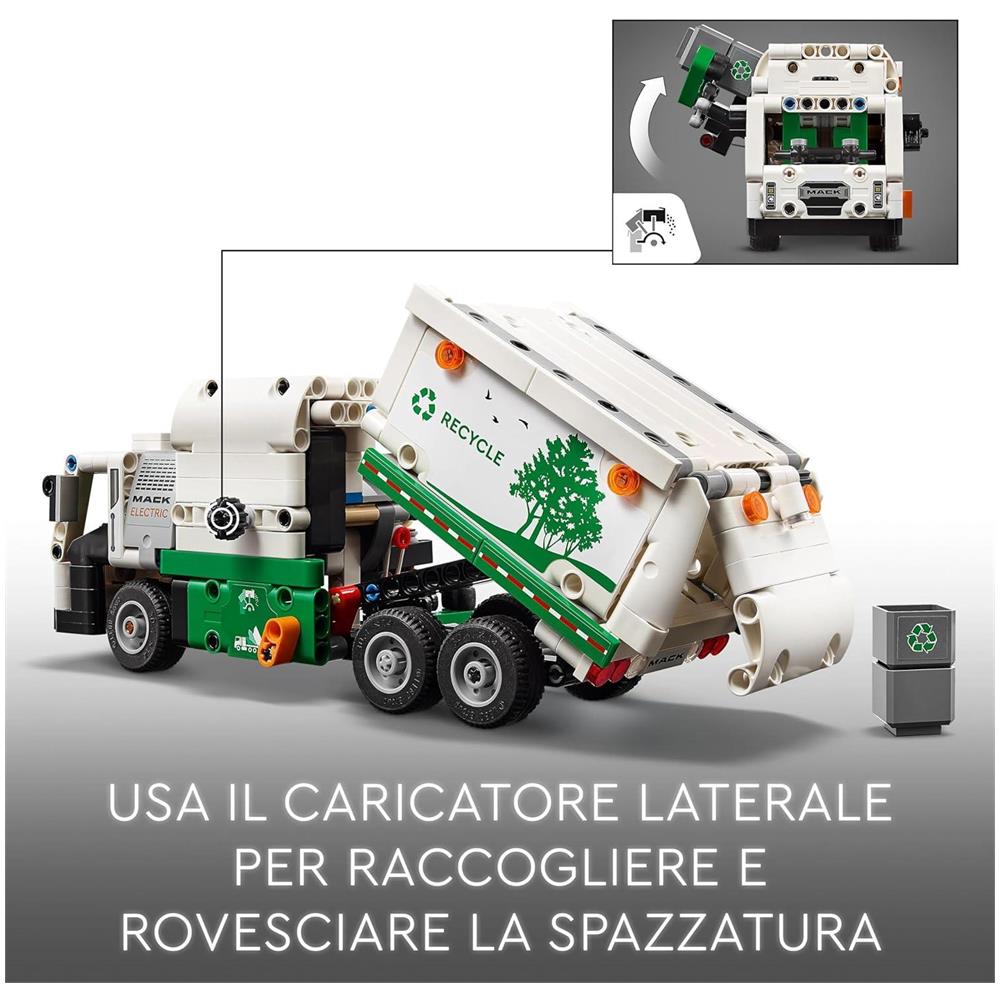 42167 Technic Camion della spazzatura Mack LR Electric - Foto 2