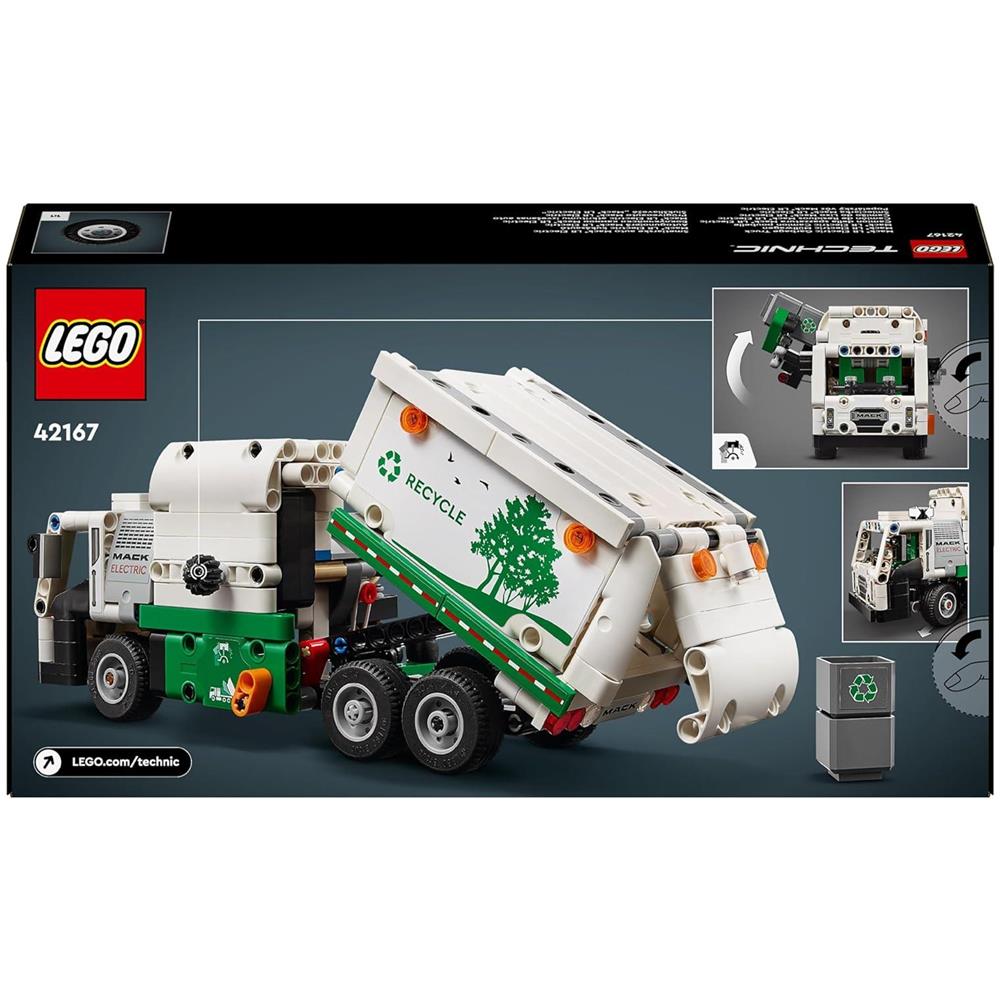 42167 Technic Camion della spazzatura Mack LR Electric - Foto 5
