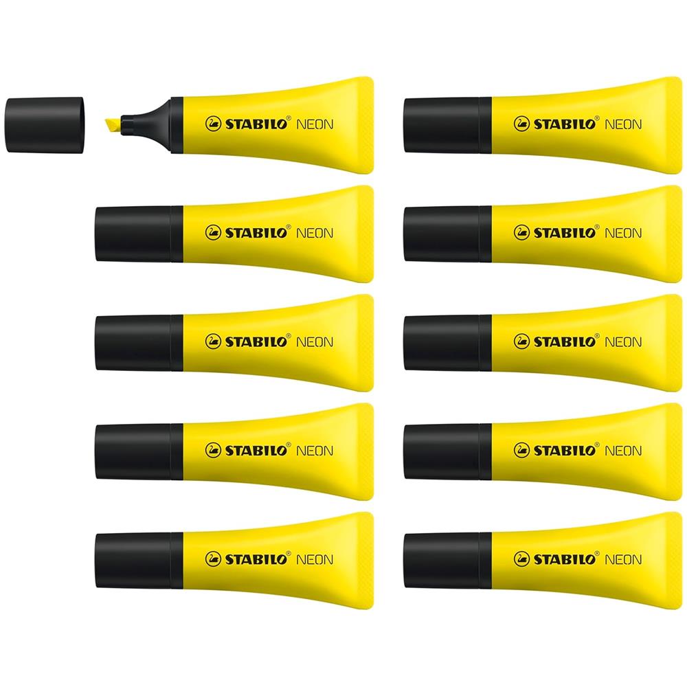 NEON - Evidenziatore - Confezione da 10 - Giallo - Foto 1