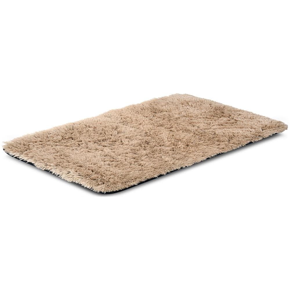 80x120 cm TAPPETO PELOSO ANTISCIVOLO Beige - Tappeto morbido per la casa - Foto 1