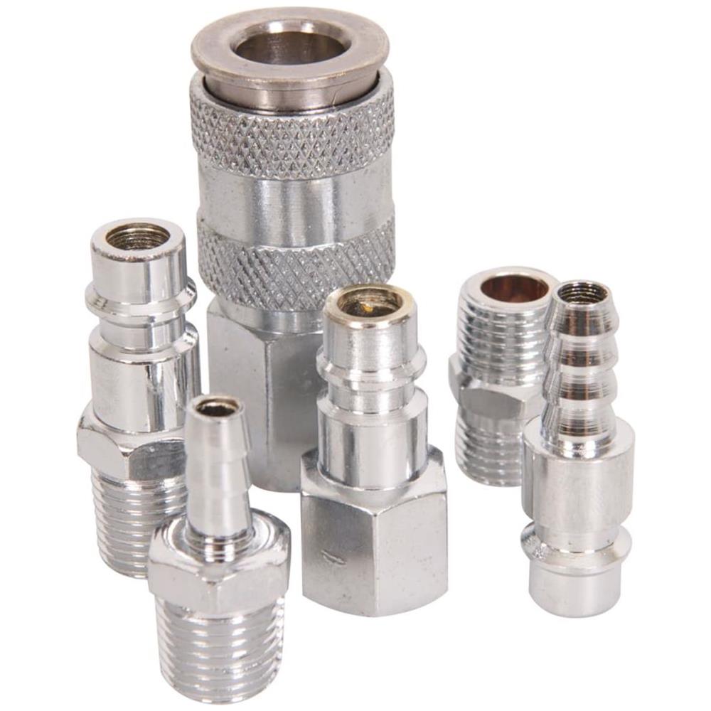 Set Sei Connettori Per Tubo Aria Compressa Metallo Ata1025 - Foto 2