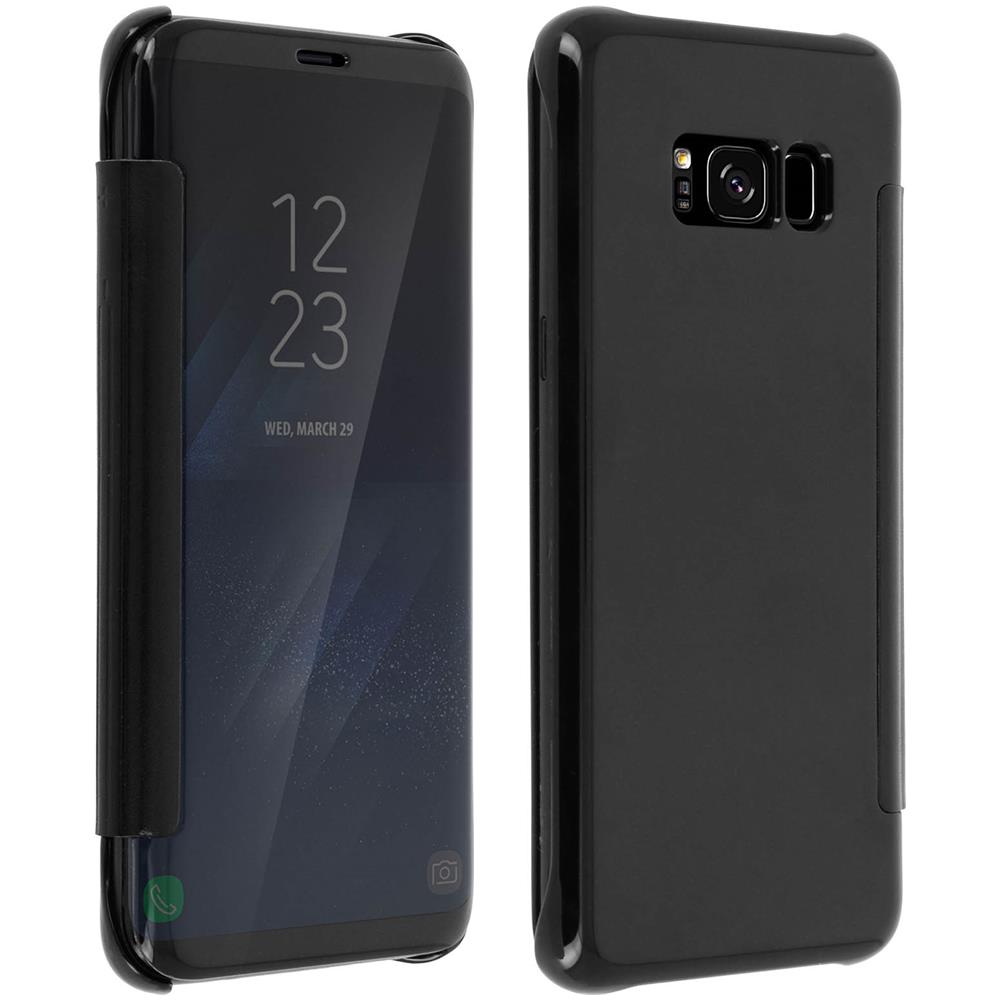 Custodia A Libro Clear View Specchio Per Samsung Galaxy S8 - Nera - Foto 1