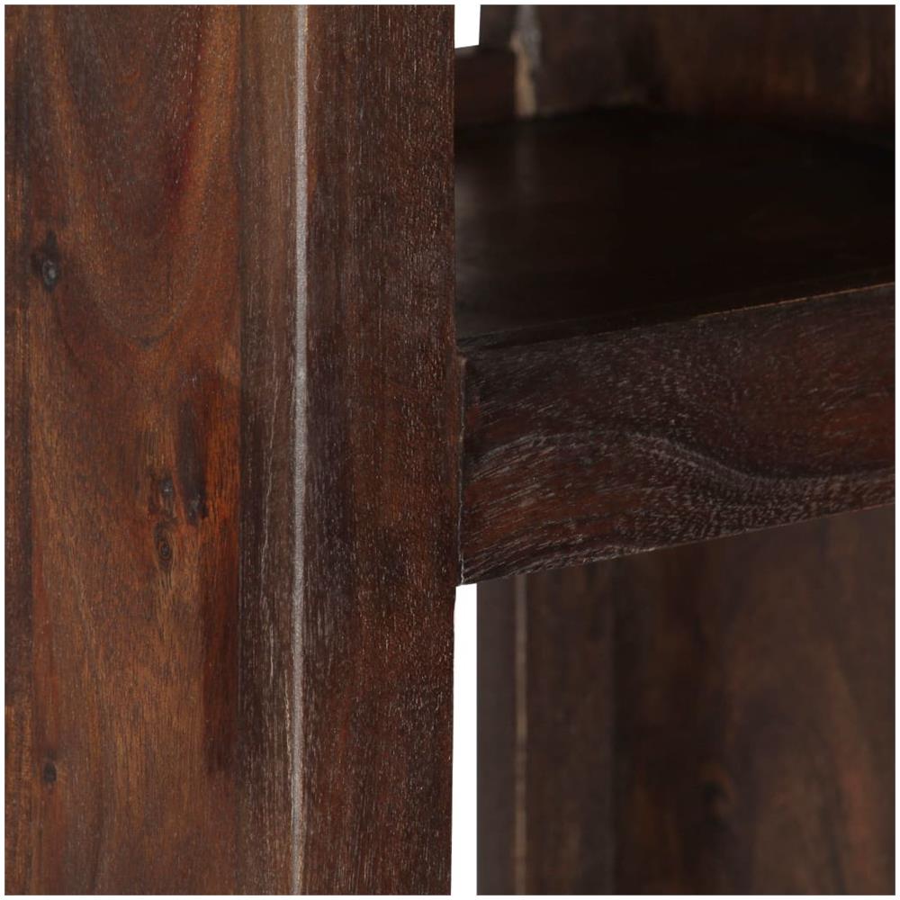 Mobiletto Consolle In Legno Massello Di Acacia 40x30x110 Cm - Foto 7