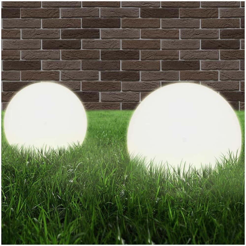 Set Lampade A Led Sferiche 2 Pz 30 Cm In Pmma - Foto 1