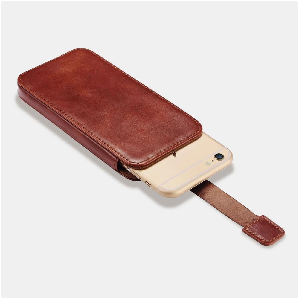 Caso Vintage Caso Lisci Neri Di Cuoio Di Iphone 6 Plus / 6s Più - Foto 2