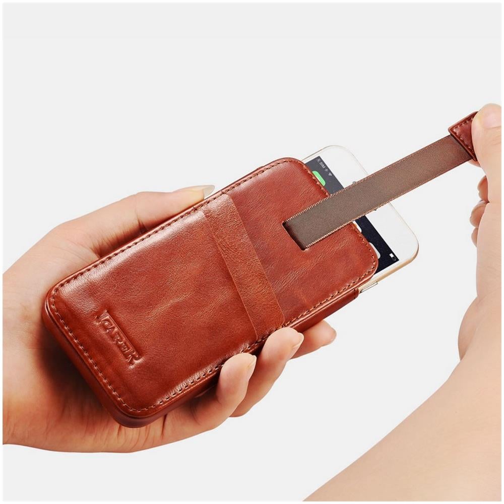 Caso Vintage Caso Lisci Neri Di Cuoio Di Iphone 6 Plus / 6s Più - Foto 3