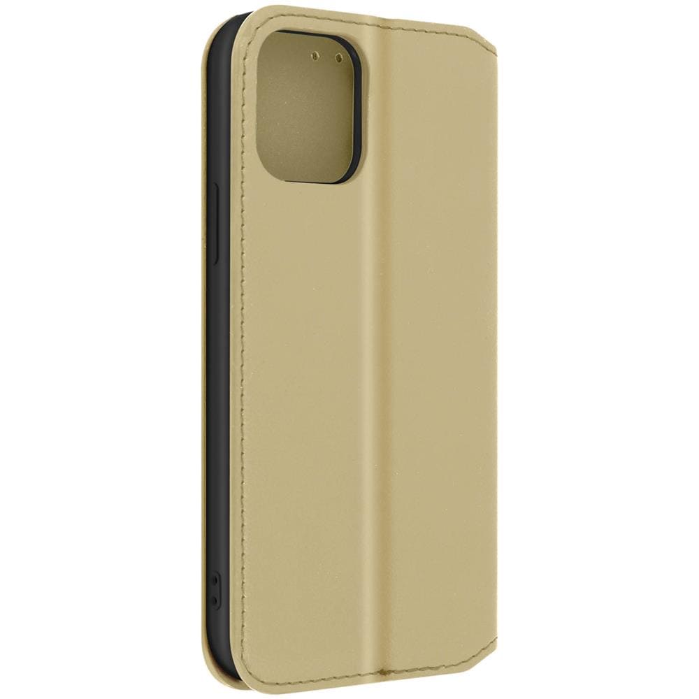 Custodia Folio Iphone 12 Mini Portafoglio Funzione Supporto Video Beige - Foto 5