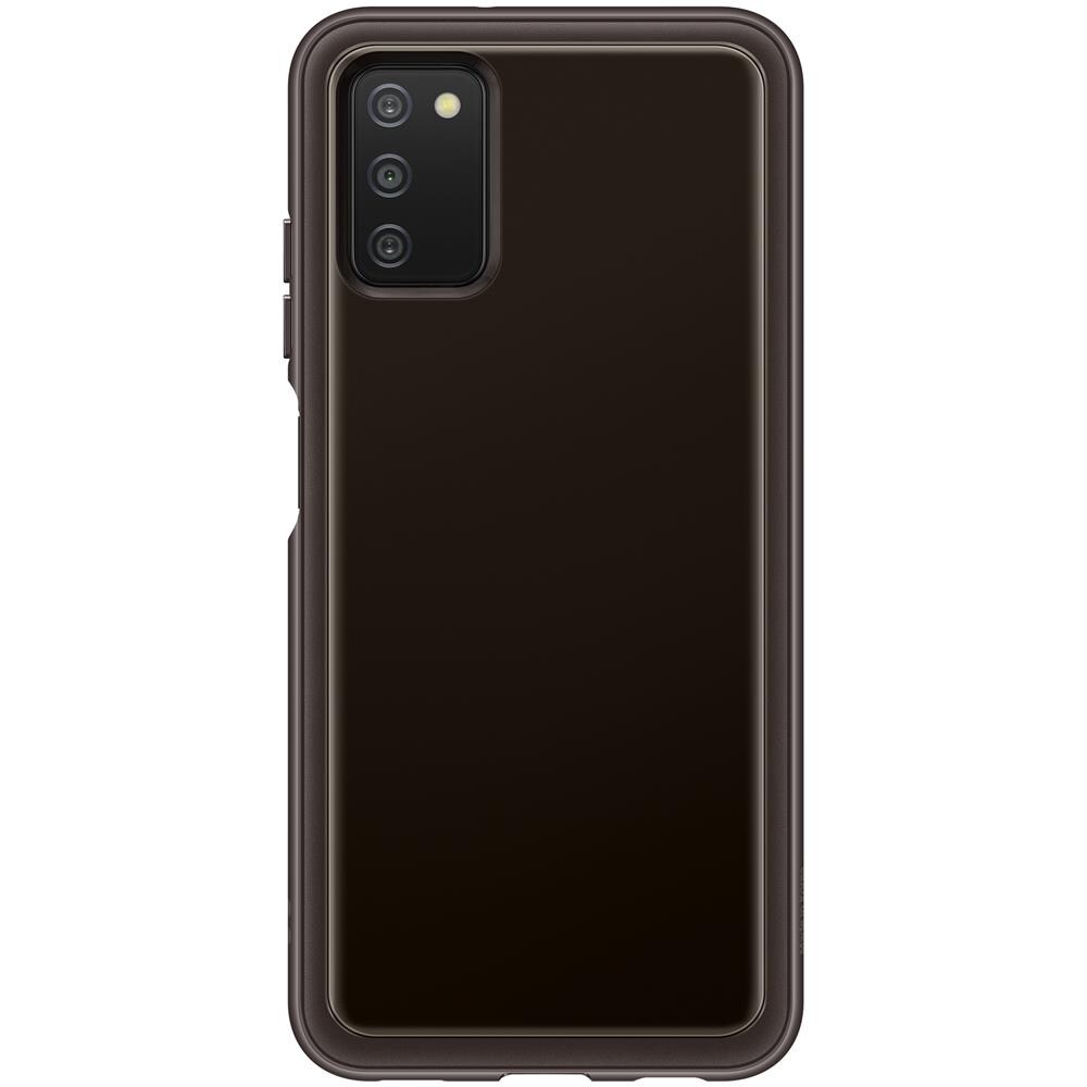 Custodia Soft Clear Cover Morbida Samsung Ef-qa038tbegeu Per Galaxy A03s Sm-a037 Black Nero - Foto 1