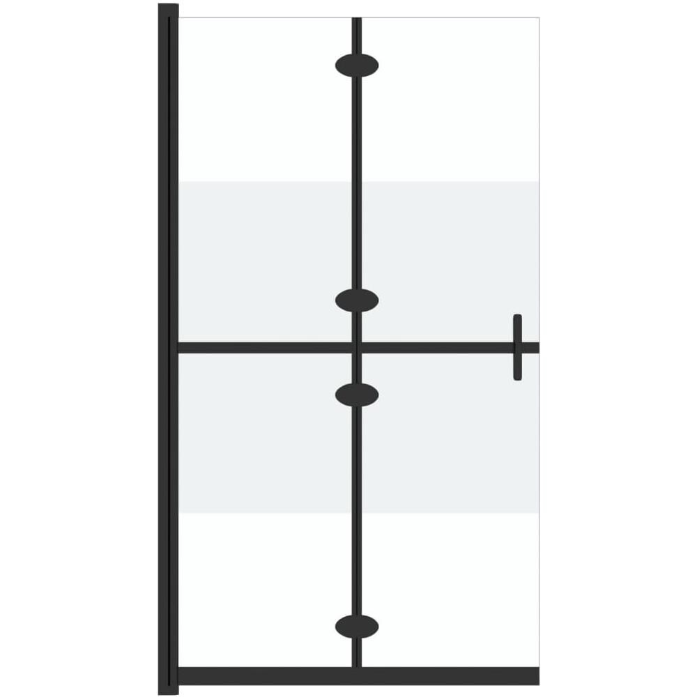 Parete Per Doccia Walk-in Pieghevole In Vetro Esg 80x190 Cm - Foto 2