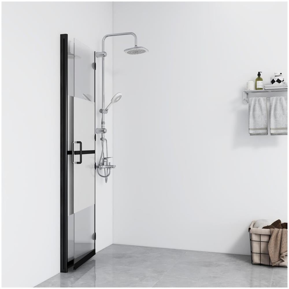 Parete Per Doccia Walk-in Pieghevole In Vetro Esg 80x190 Cm - Foto 3